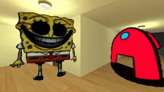 Scary Among Us And Scary SpongeBob Nextbot Gmod