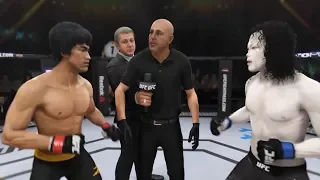 Bruce Lee vs. Michael Jackson (EA Sports UFC 3) - CPU vs. CPU - Crazy UFC 👊🤪