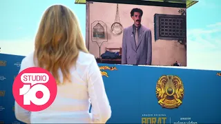 Borat And Ang Bishop Meet Again At Bondi Beach! | Studio 10