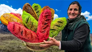 Natural Delicious Bread Of Different Colors And Flavors! Village Routine