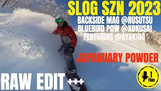 SLOG RAW EDIT+++  #JAPANUARYPOWDER Backside mag #Rusutsu Bluebird Pow #Kokusai