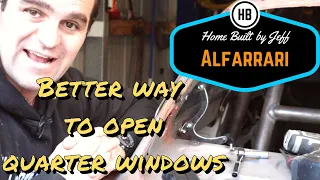 Better quarter window opener - Ferrari engined Alfa 105 Alfarrari build part 99