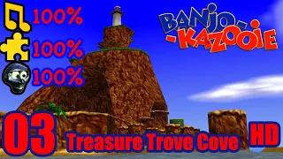 Banjo Kazooie HD 100% Walkthrough Part 3 - Treasure Trove Cove