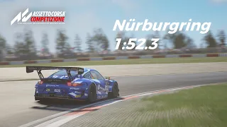 Porsche 911 GT3 R @ Nürburgring GP 1:52.3 min | setup | Assetto Corsa Competizione