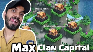 How To Max Clan Capital Fast | Clash Of Clans | Coc