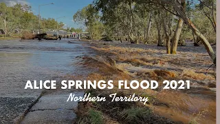 Alice Springs Flooding 2021 ( Northern Territory) #flashflood #alicesprings #flood