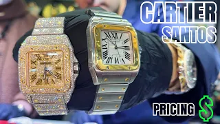 RATING and PRICING CARTIER Santos WATCHES! Diamond VS Plain Jane !