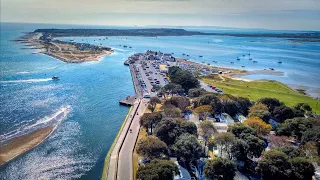 Mudeford Quay by Air - 4K aerial video of Mudeford & Hengistbury, Christchurch Dorset by Swift Photo