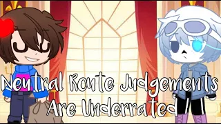 Neutral Route Judgements Are Underrated (Eng/Rus)