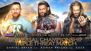 WWE 2K20 - Daniel Bryan vs. Roman Reigns vs. Edge [Universal Championship Match] [WrestleMania 37]