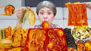 SPICY CHEESE TEOKBOKKI ASMR MUKBANG by HIU 하이유