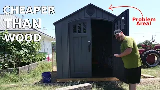 Lifetime 8x7.5 Shed Assembly - Step by Step Plus the Problems