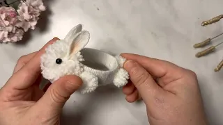 DIY Making Cute Bunny Ring Egg Holder for Kitchen Decore