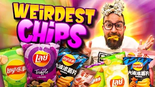 Worlds Weirdest Chips! 😋 Crazy Potato Chips Review. Flavor adventure @TheAwesomeLawsons