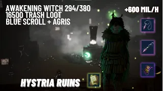 Black Desert Online | Awakening Witch | Grind Hystria Ruins 294/380 | 16,5k Trash Loot