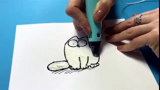 Кот Саймона сделан 3D-ручкой Magicpen от Dubllik