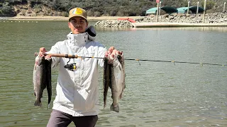 Wide open fishing at Pyramid lake CA, 3 peoples limits 🤙🏻🐠🎣