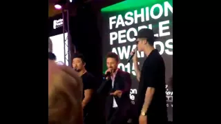 Рука на плече, Mband и Сергей Лазарев на Fashion People Awards