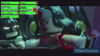 LEGO Batman 3: Beyond Gotham - Brainiac’s Ship Fight Scene with healthbars