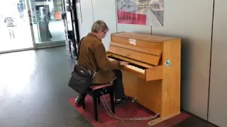 Lady Madonna at the Train Station