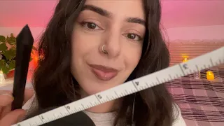 ASMR Brain-Melting Tingles ✨ Measuring You, Soft Whispers & Mouth Sounds (U Can Close ur Eyes)