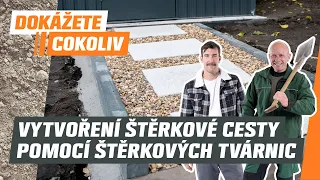 Vytvoření štěrkové cesty pomocí štěrkových tvárnic