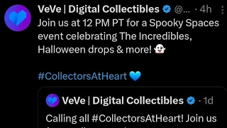 Veve anounces Halloween themed drops! OMI and GrumpyCat Coin see big rise! AMA!