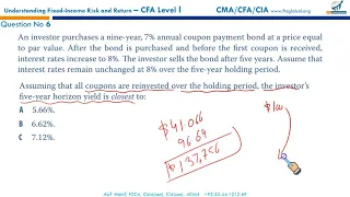 R46   Fixed Income Risks and Returns Curriculum's EOC Questions