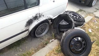 Bmw E30 325 12v M20B25 Big Donuts and Burnout - Powerslide and Drift - Tirla Sergiu Gao