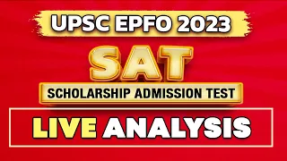 🔴 UPSC EPFO 2023 Scholarship Test Analysis | UPSC EPFO Exam Preparation, Syllabus & Online Courses