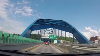 (I 70) Fort Henry Bridge and Wheeling Tunnel Eastbound
