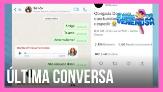 Maraísa compartilha última conversa que teve com Marília Mendonça