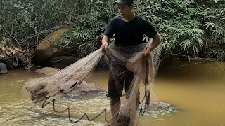 Quăng chài bắt cá suối | tổng hợp những pha quăng chài