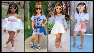 Stylish summer outfit ideas for baby girls/ Summer outfit ideas for kids girls