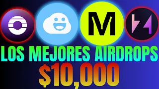 LOS MEJORES AIRDROPS PARA 2024 - POTENCIAL DE MILES DE DOLARES - NO TE LO PIERDAS ACTUA YA!!