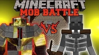 BIG GOLEM VS. MUTANT SKELETON - Minecraft Mob Battles - Mo Creatures and Mutant Creatures Mods