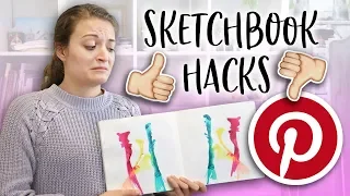 TRYING PINTEREST SKETCHBOOK HACKS