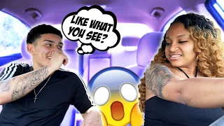 FLASHING My Girlfriend WHILE SHE'S DRIVING! **HILARIOUS**