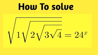 A Nice Radical Olympiad Math Question | Find The Value of x