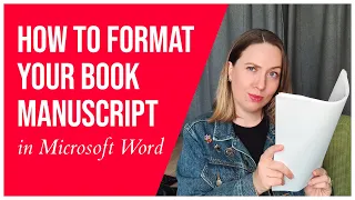 How to format your book manuscript in Microsoft Word