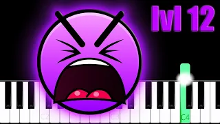 Geometry Dash - Level 12 (Theory of Everything) | Piano Tutorial