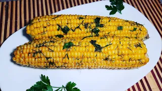 Кукурудза за 5 хв. без варіння🌽😍 Найсмачніший рецепт кукурудзи у мікрохвильовій🤤🤤🤤кукурудза в маслі🤗