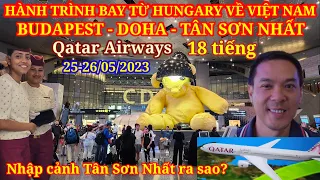 Quá nguy hiểm khi bỏ chuyến bay giờ chót - Hành trình 18 tiếng từ Hungary về Việt Nam Qatar Airways