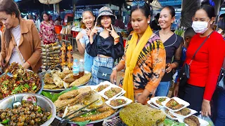 Cambodian Best Rural Street Food You Shouldn't Miss - Grilled Bees, Snail, Crab, Fishes, & More