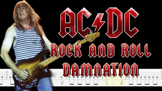 AC/DC - Rock 'N' Roll Damnation (Bass Tabs) By  @ChamisBass