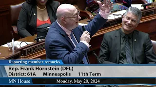 Rep. Frank Hornstein departing member remarks 5/20/24