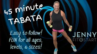 45 minute TABATA for all ages, levels & sizes!