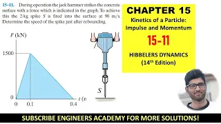 15-11 Kinetics of Particle: Impulse and Momentum (Chapter 15: Hibbeler Dynamics) Engineers Academy