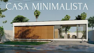 CASA MINIMALISTA | Casa minimalista com piscina