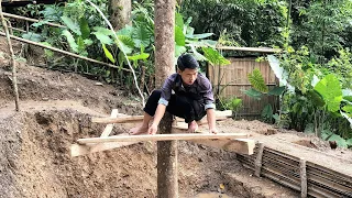 FULL VIDEO: 120 Days of Building Fish Pond, huts, stone mills, generators, Building floors